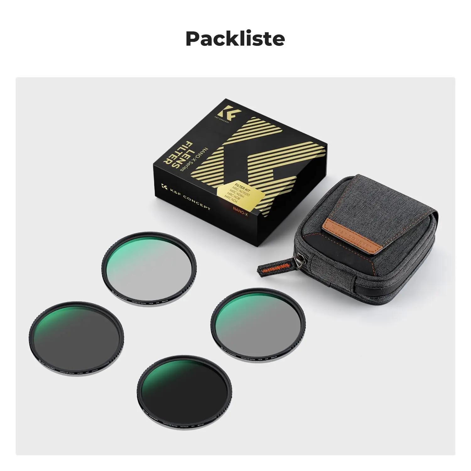 K&F CONCEPT kvaliteetne 82mm ND-filterite komplekt – pilt 7