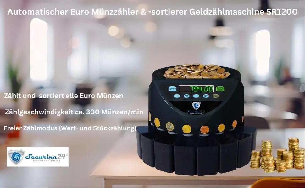 Securina24 mündilugeja SR1200BBB — kiire ja täpne rahaarvestus – pilt 7