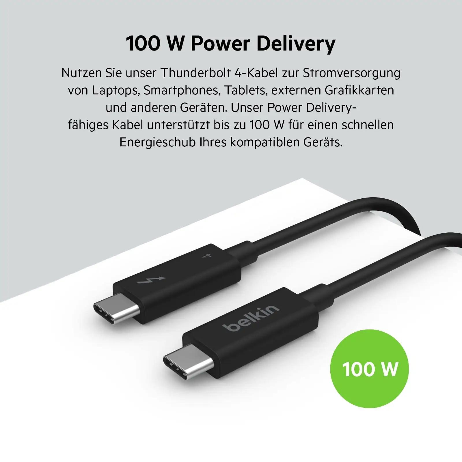 Belkin vastupidav Thunderbolt 4 kaabel 2 m – kasutusnäide