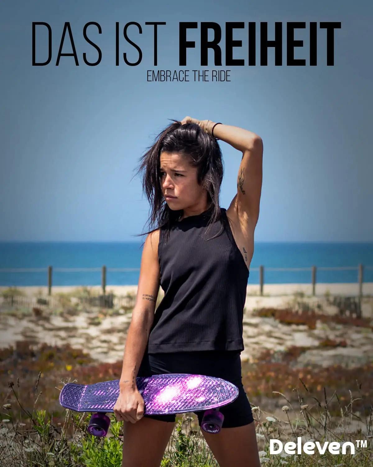 D Deleven plastskateboard LED-ratastega – lõbus ja turvaline – pilt 7
