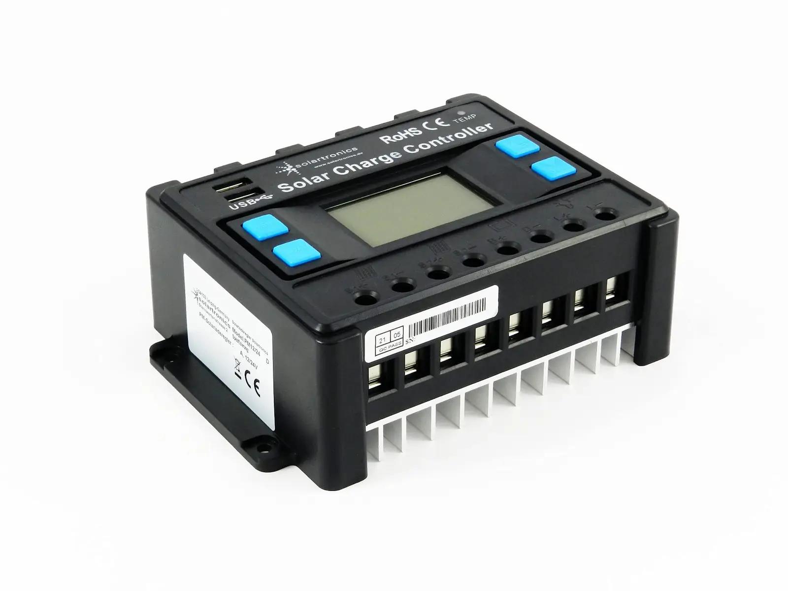solartronics vastupidav PWM-päikesekontroller 40A – sinine kaitse – lisavaade