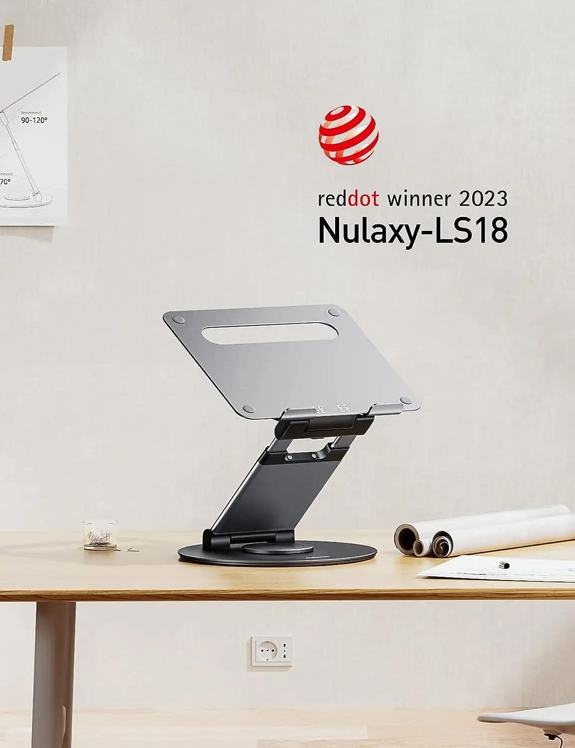 Nulaxy ergonoomiline alumiiniumist sülearvutihoidik — – pilt 7