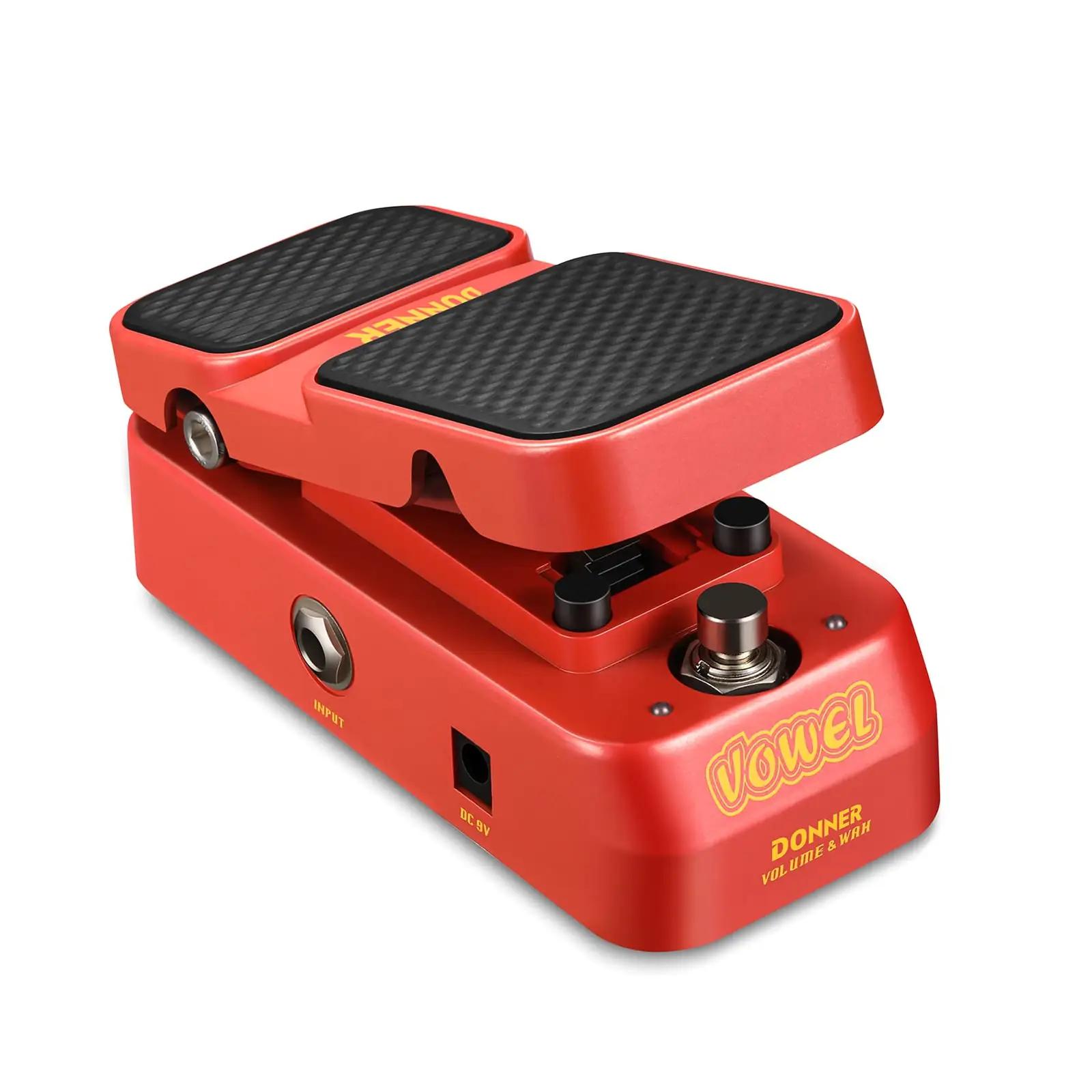 Donner vintage-stiilis mini wah- ja helivõimendi pedaal EC1008