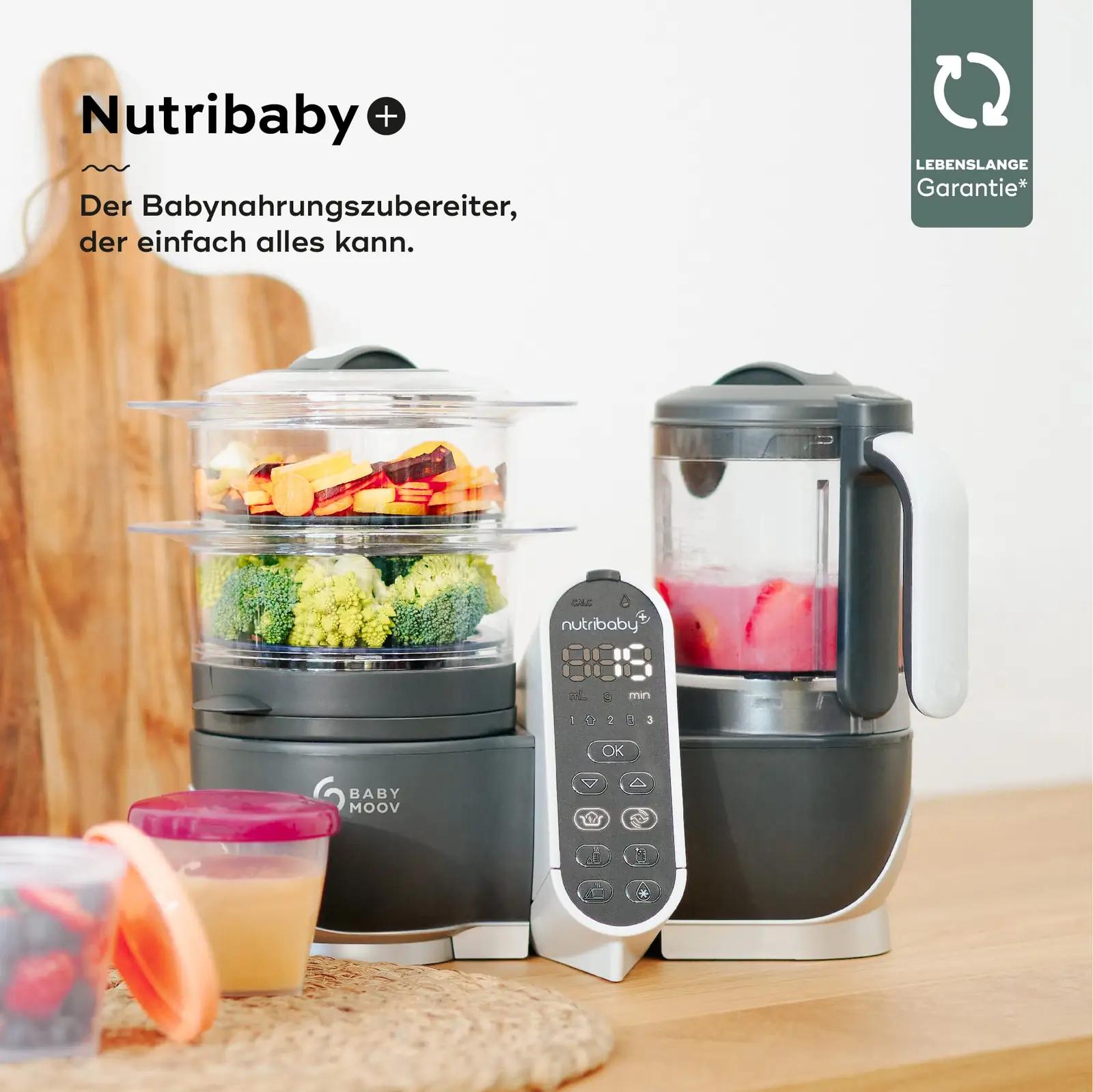Babymoov Nutribaby Plus — aurutav ja segav toiduvalmistaja – detailne vaade