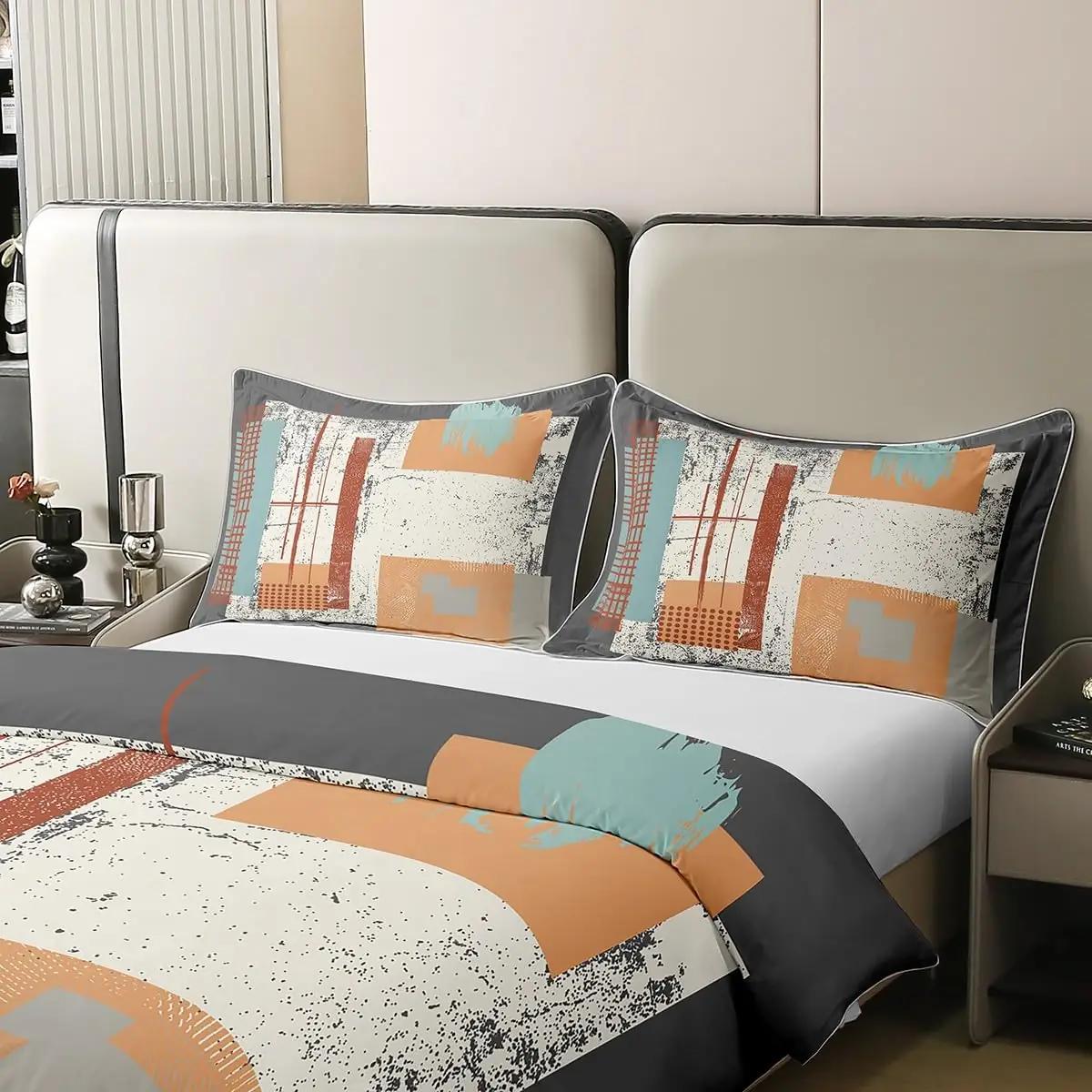 Homewish pehme puuvillane voodipesu 240×260 cm, kirju – kasutusnäide