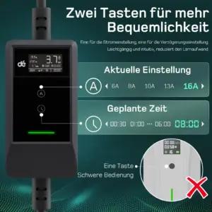 dé deM2D03B7 elektrisõidukite laadimisvarustus – detailne lähivaade