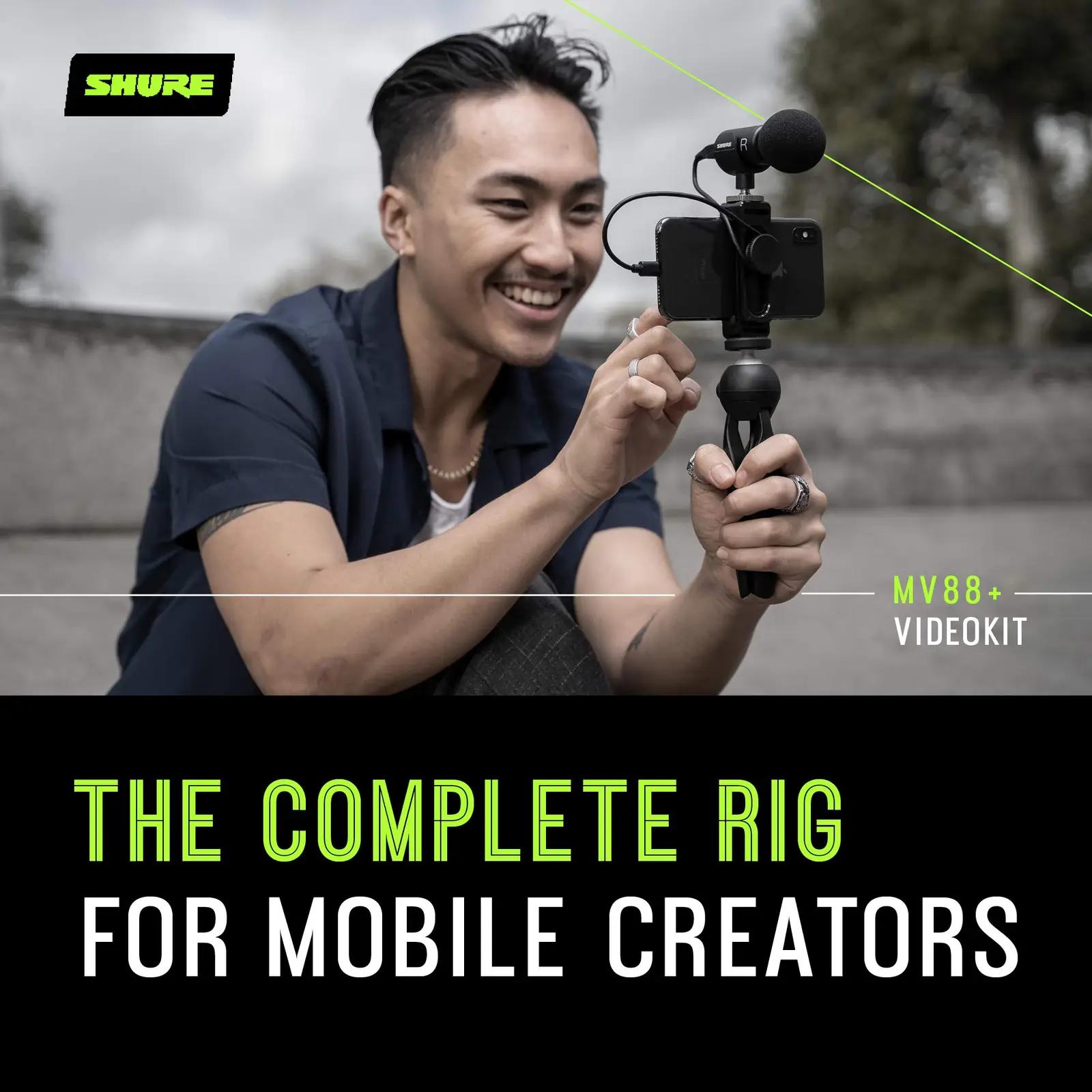 Shure kvaliteetne MV88+ mikrofoni video- ja streaming-kit – pilt 6