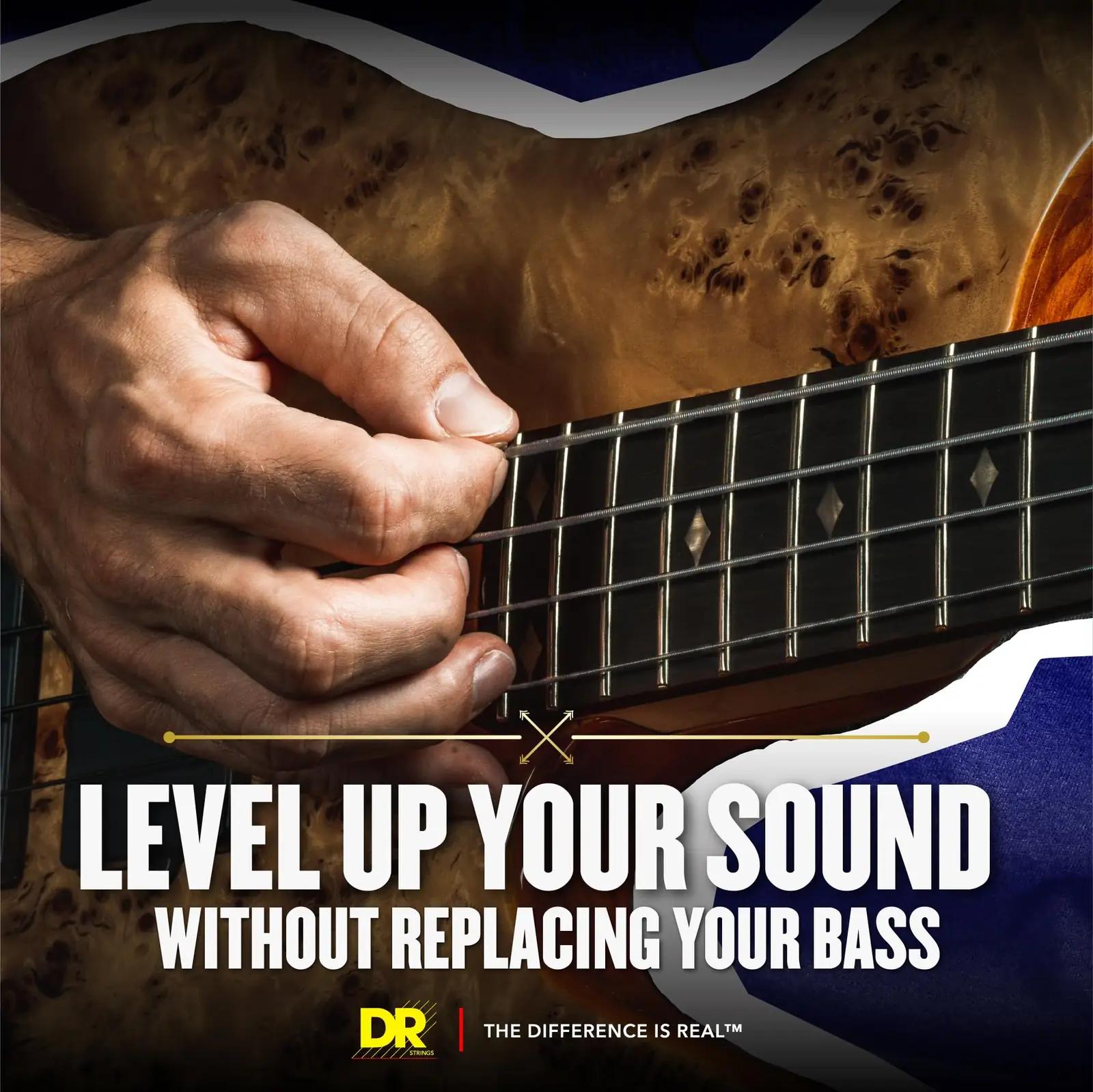 DR Strings PB5-45 keeled – detailne lähivaade