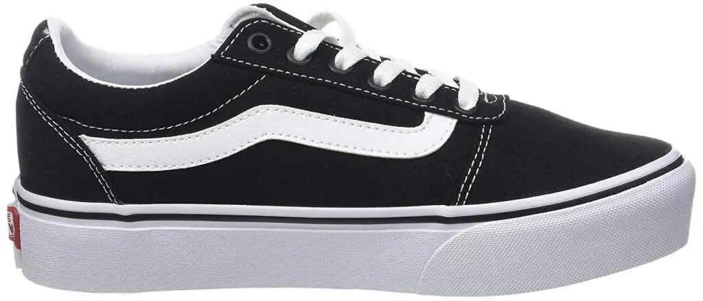 Vans platvormjalatsid kangast ülaosaga — mugav ja stiilne – pakend ja tarvikud