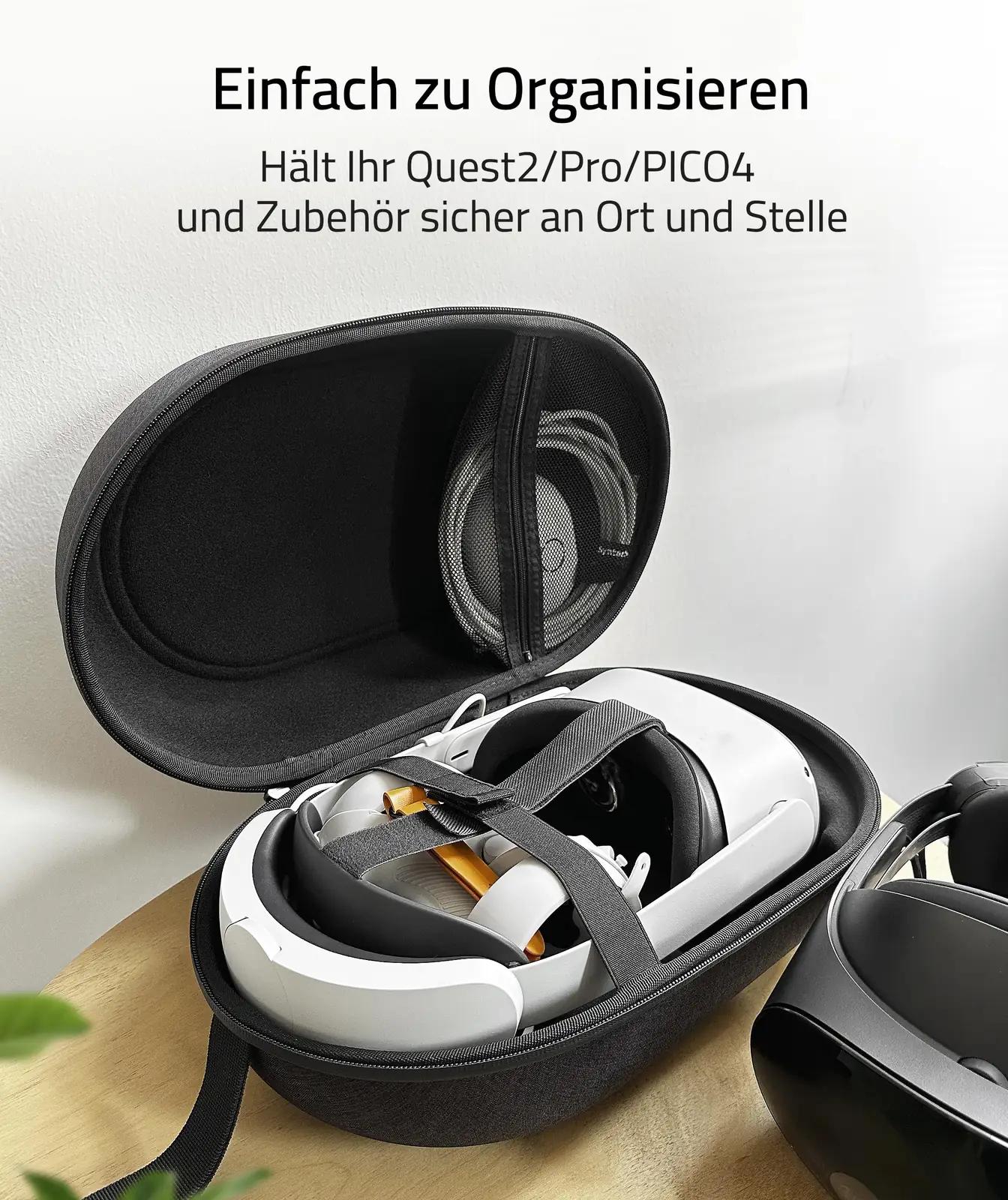 Syntech vastupidav EVA reisikott VR‑peakomplektile – suur maht – pakend ja tarvikud
