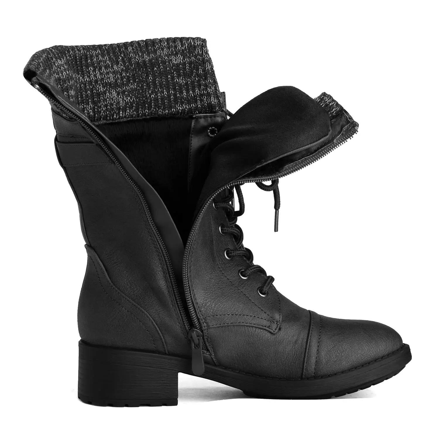 DREAM PAIRS mugavad mustad talvesaapad — soe vooder – kasutusnäide