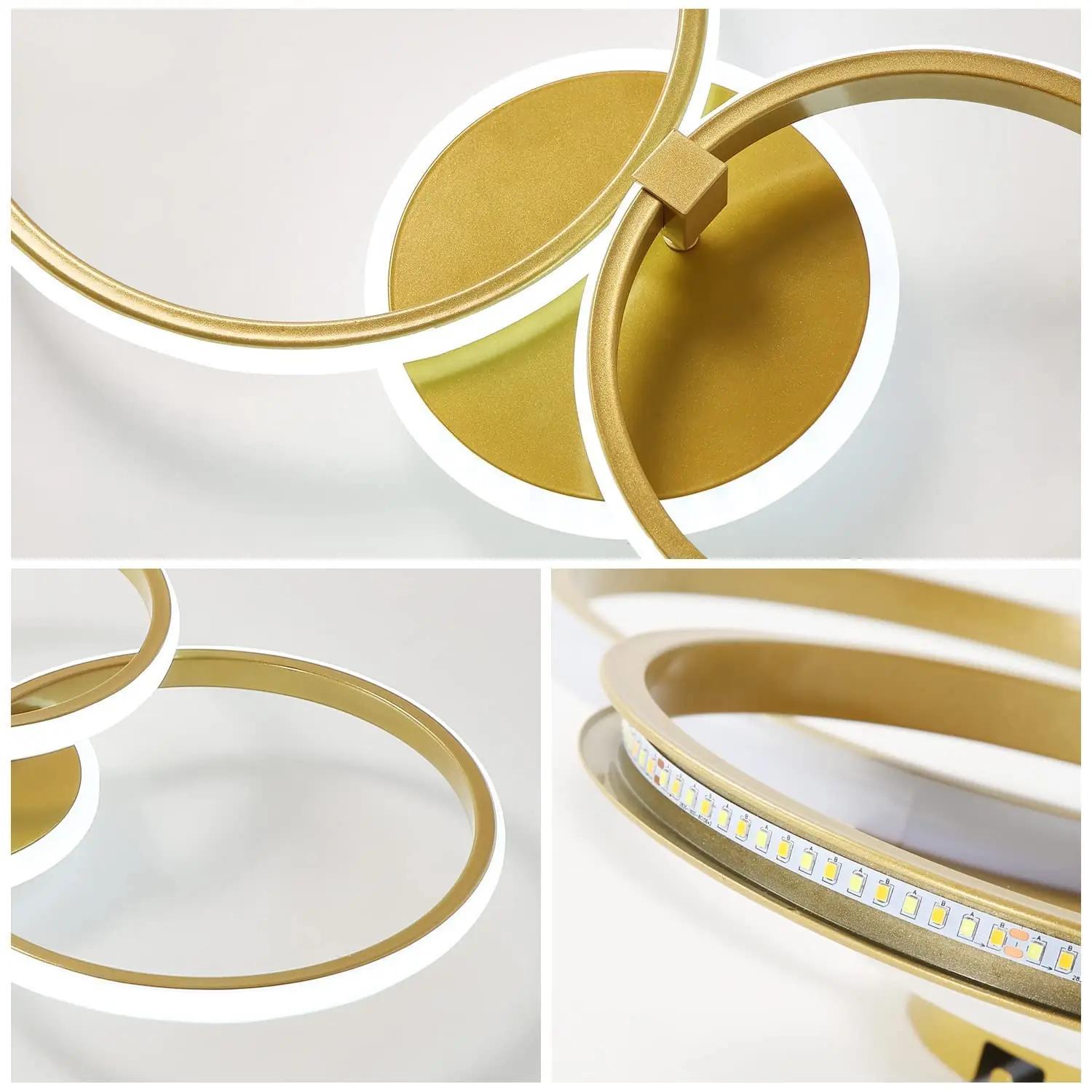 Comely kuldne LED laevalgusti 59 cm — modernne korterivalgustus – lisavaade