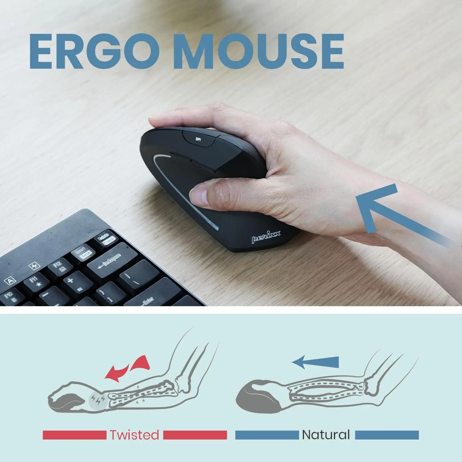 Perixx ergonoomiline ratashiir — laaditav kontorikasutus – lisavaade