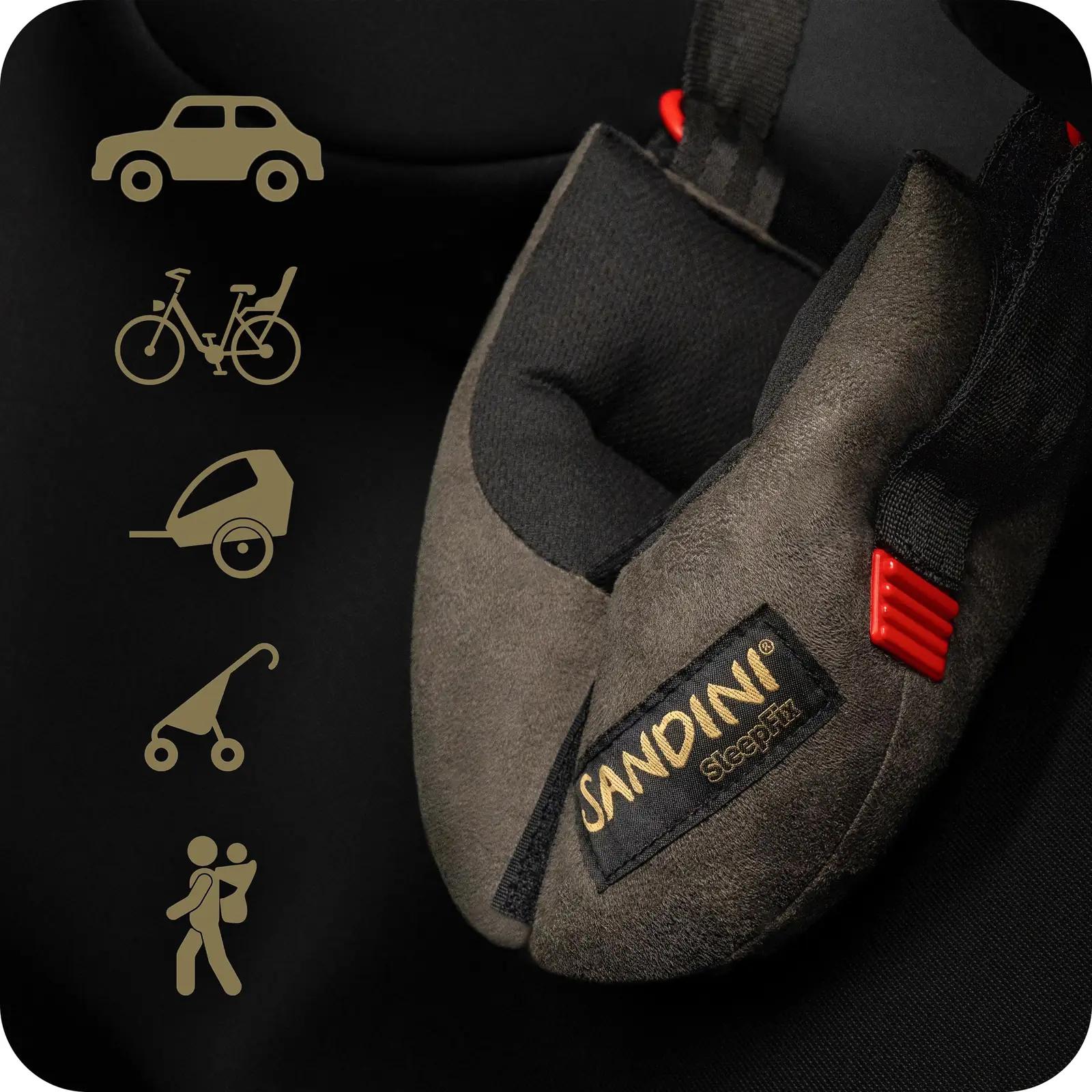 SANDINI pehme reisipadi lastele – turvaline uni autos – pilt 6