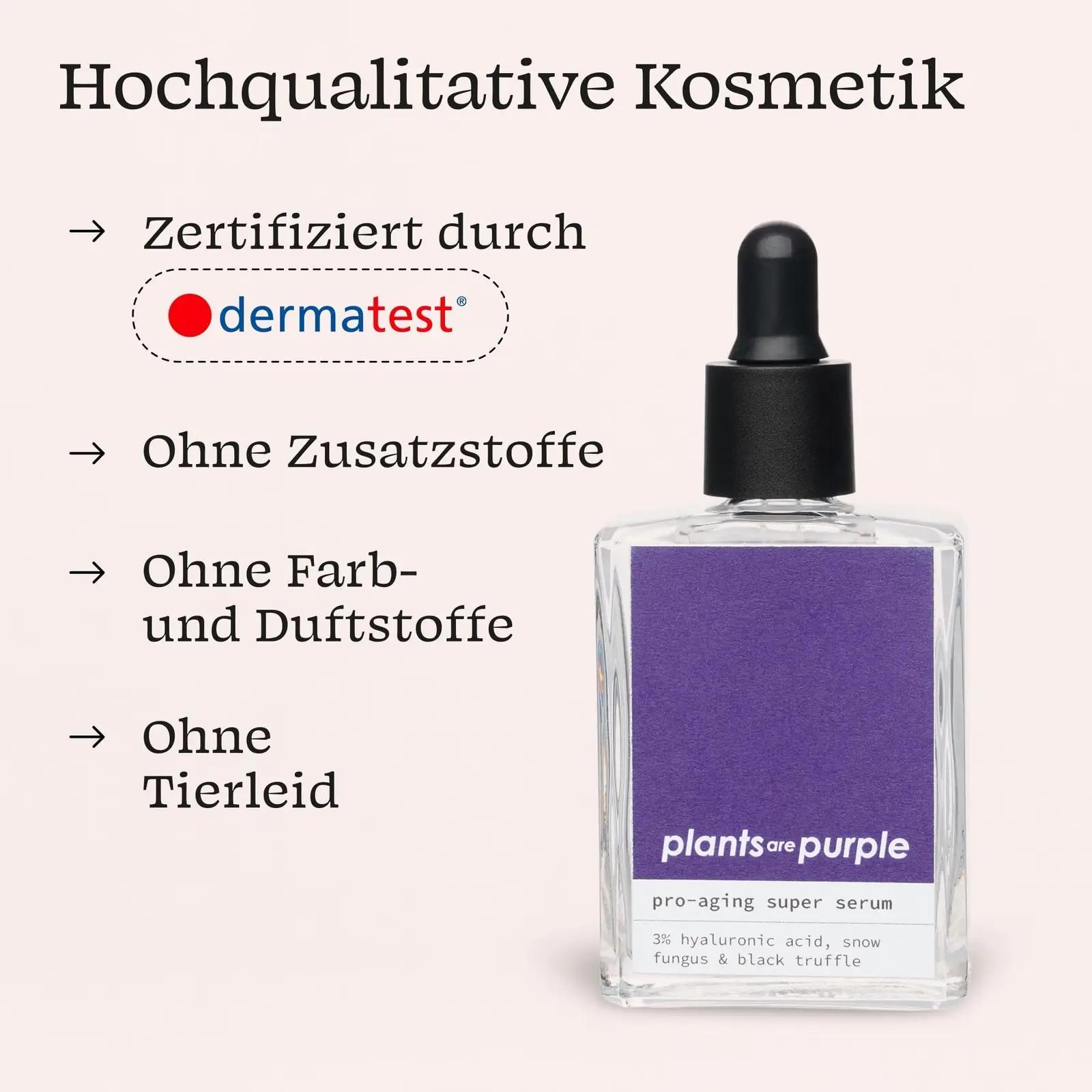 plants are purple niisutav Pro Aging seerum — hüaluroon ja – kasutusnäide
