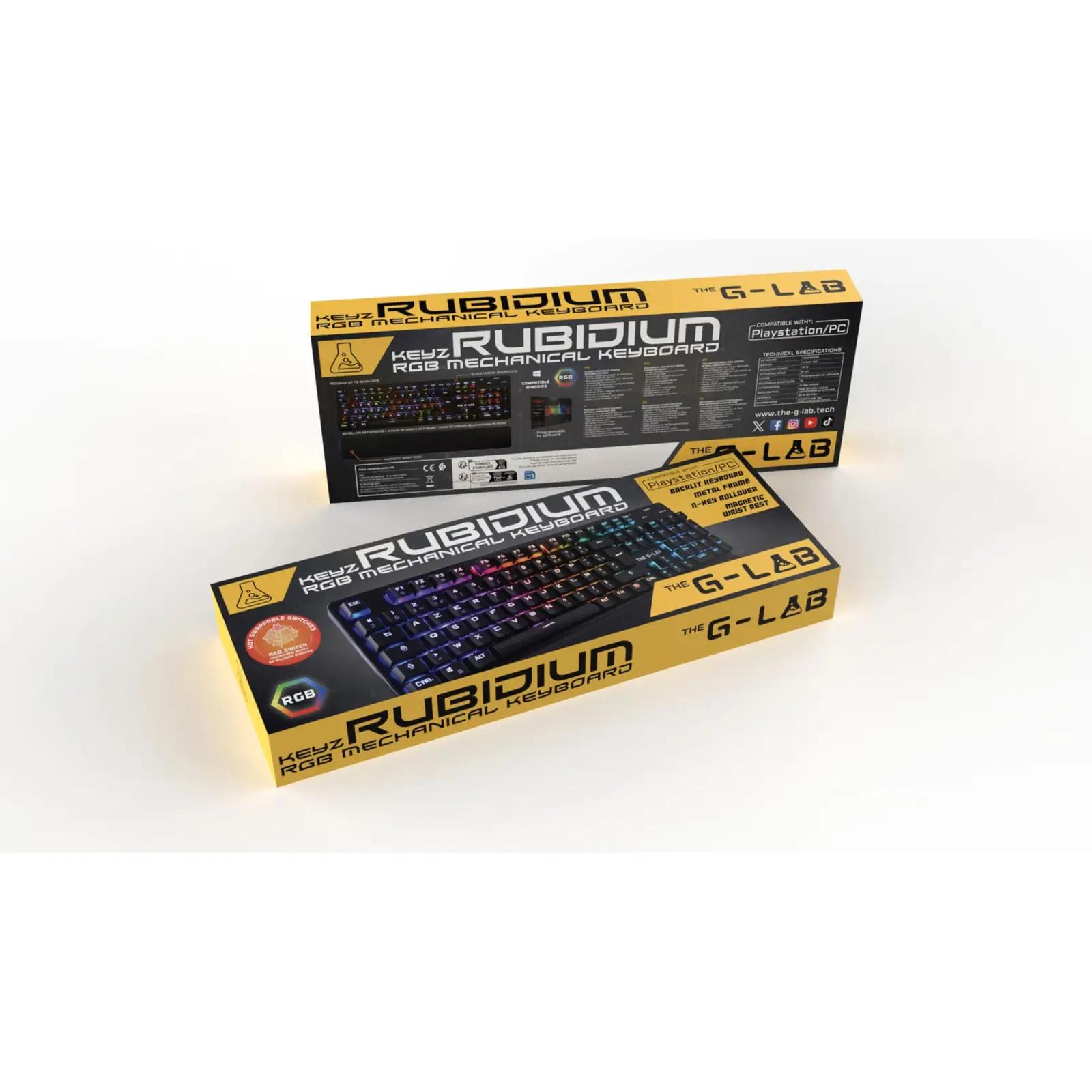 THE G-LAB mängurklaviatuur metallist RGB-valgustusega – pilt 7