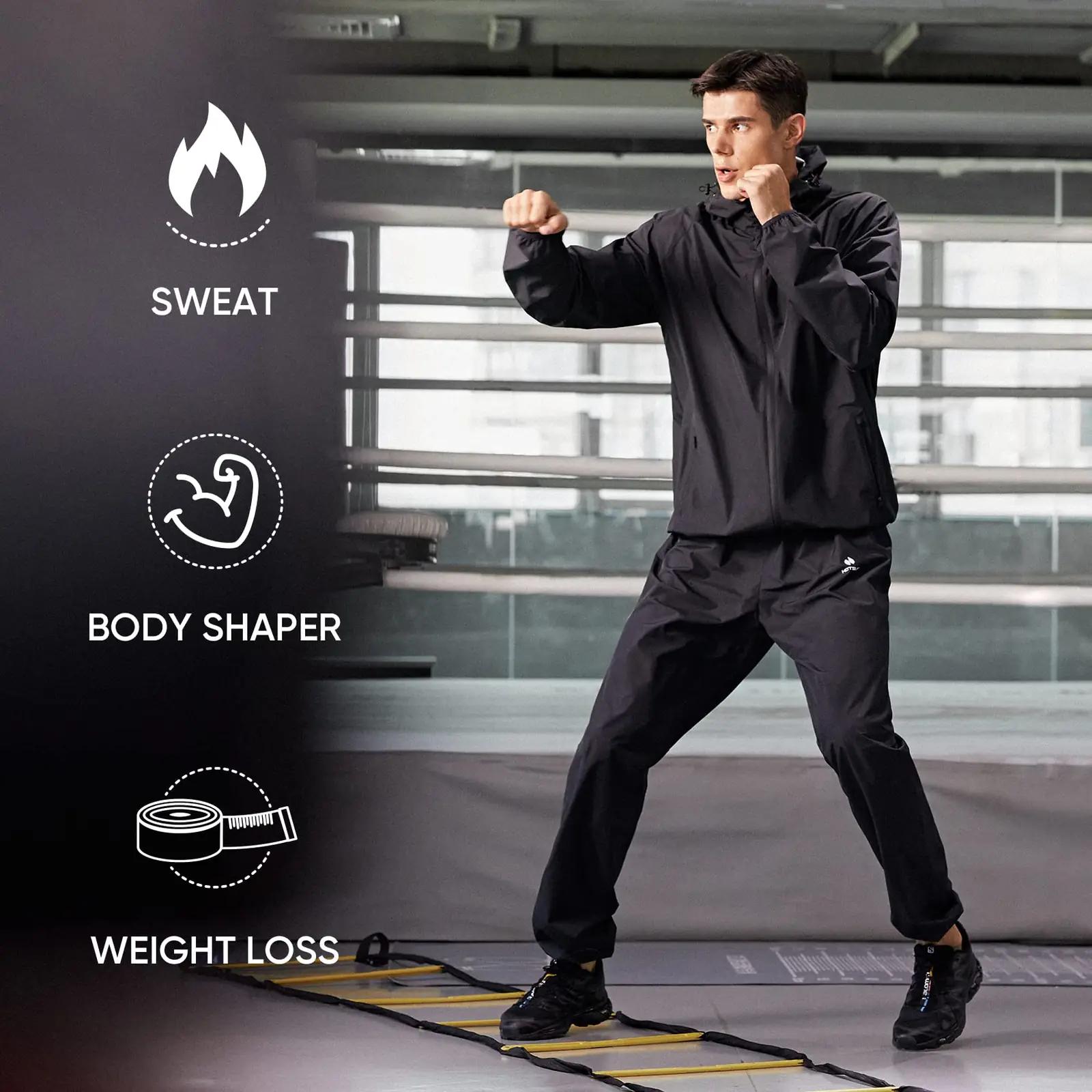HOTSUIT saunakostüüm meeste treeninguks — polüester, XL – pilt 7