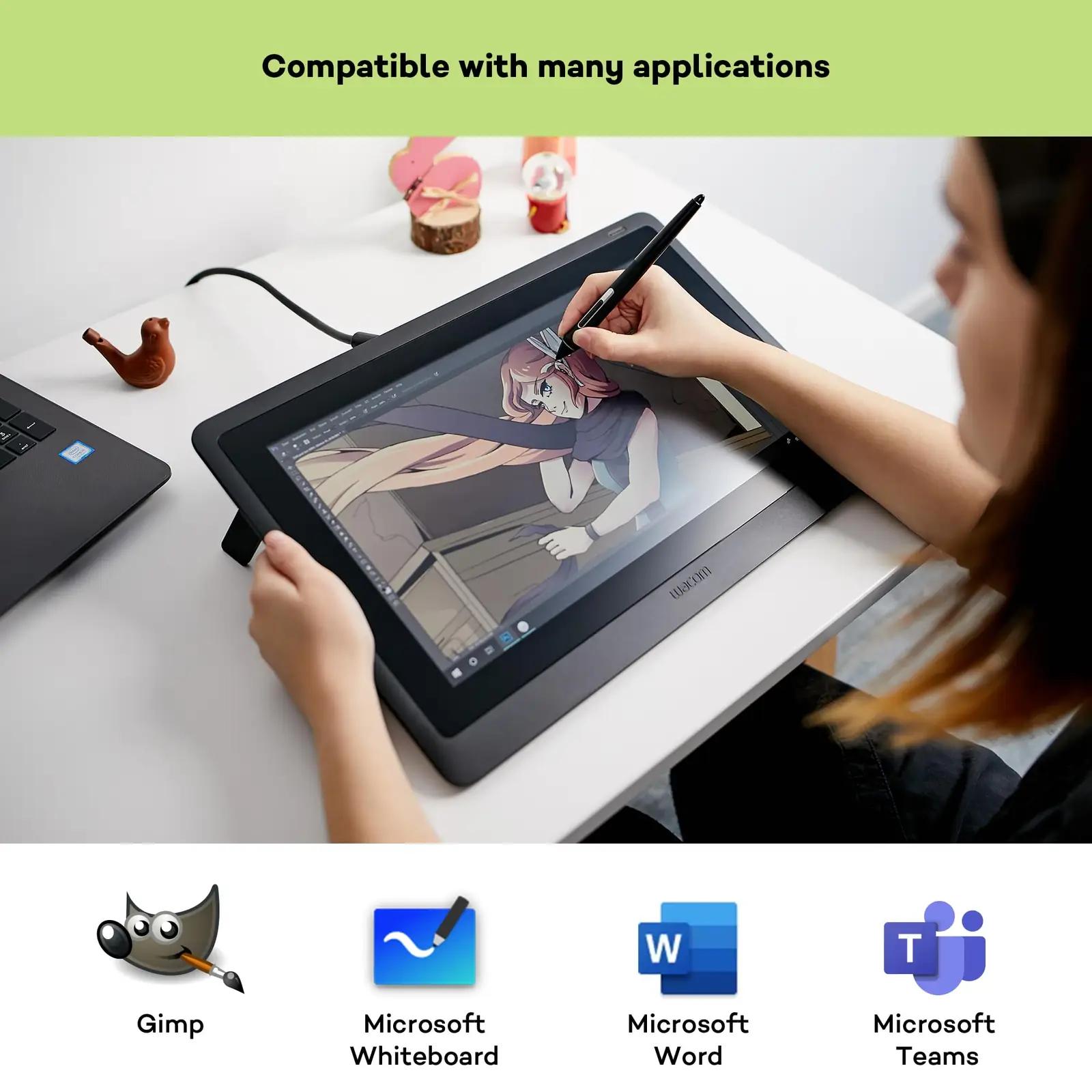 Wacom digitaalne Cintiq 16 — täis-HD joonistuskuvar loomingule – lisavaade