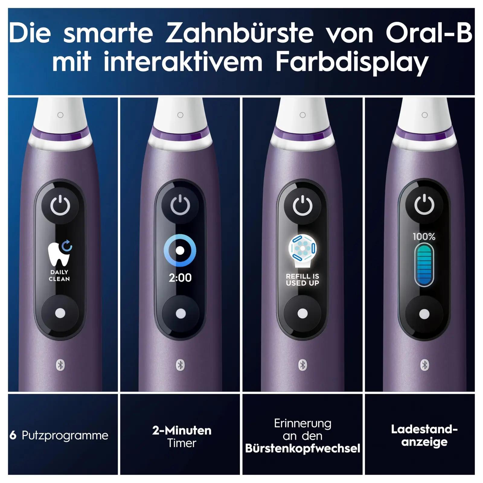Oral-B iO Series 8 Plus — täpne puhastus ja reisikomplekt – kasutusnäide