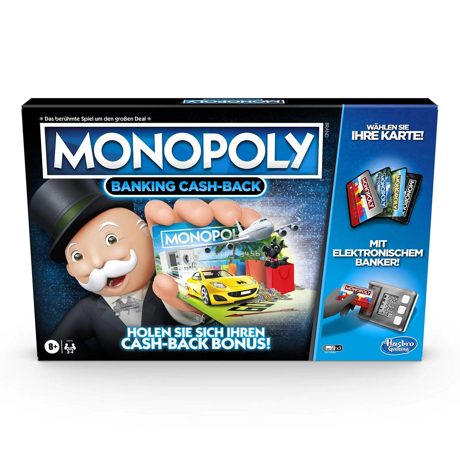 Hasbro perekonnamäng – elektrooniline Monopoly Banking – pakend ja tarvikud