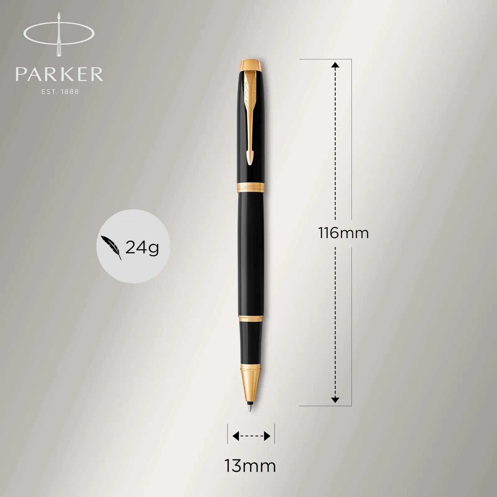 PARKER elegantne must metallist pastapliiats – kingiideeks – pakend ja tarvikud