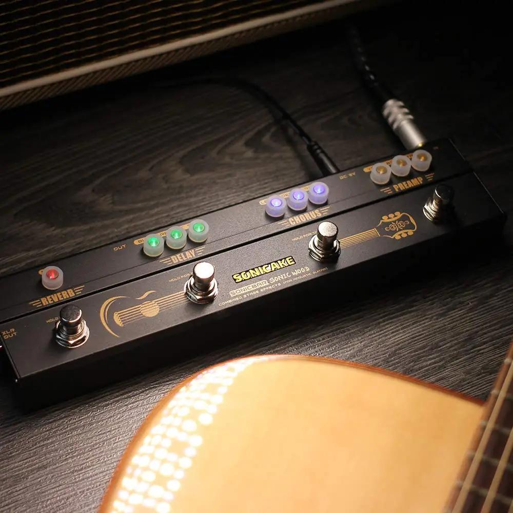 SONICAKE puidune multi-efektpedal akustilisele kitarrile — – pilt 7