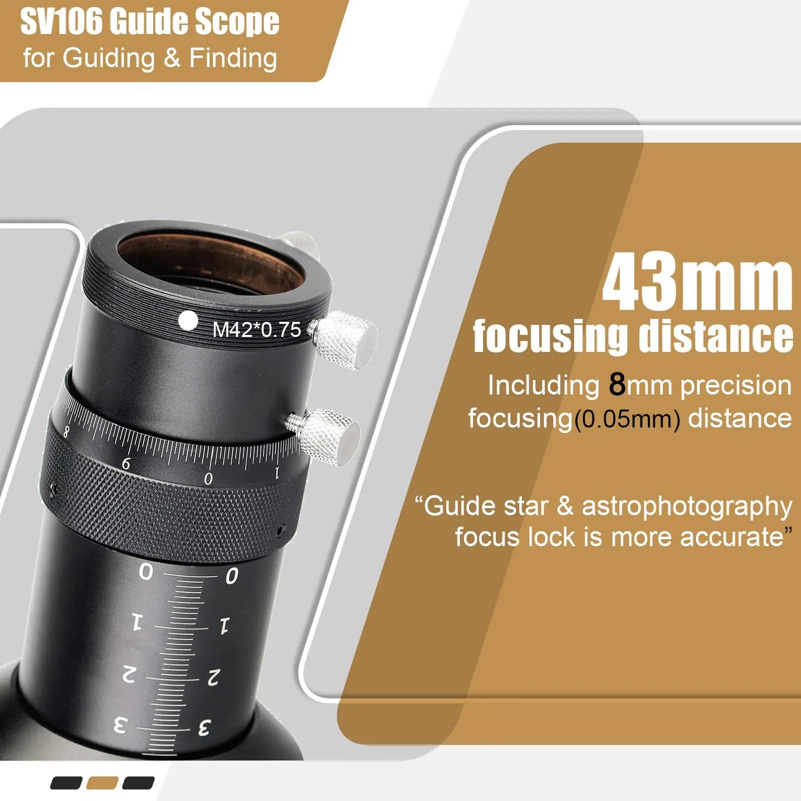 SVBONY 60 mm messingist guidescope — täpne autoguide ja kingitus – pakend ja tarvikud