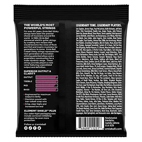 Ernie Ball Cobalt kitarristringid 3-pack — selge heli ja – detailne vaade