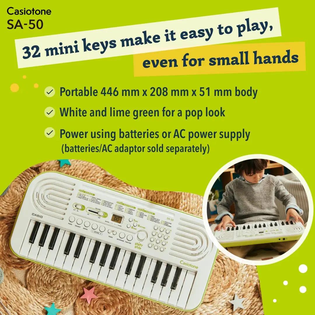 Casio kompaktne mini-keyboard – kaasaskantav mängurõõm SA51 – pilt 7