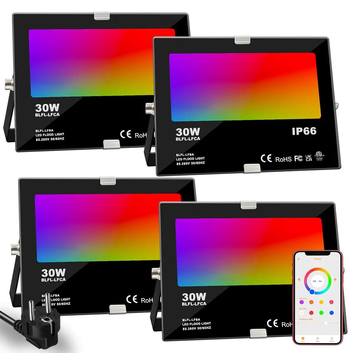 iLC veekindel RGB LED prožektor 30W – värvi- ja ajafunktsioon