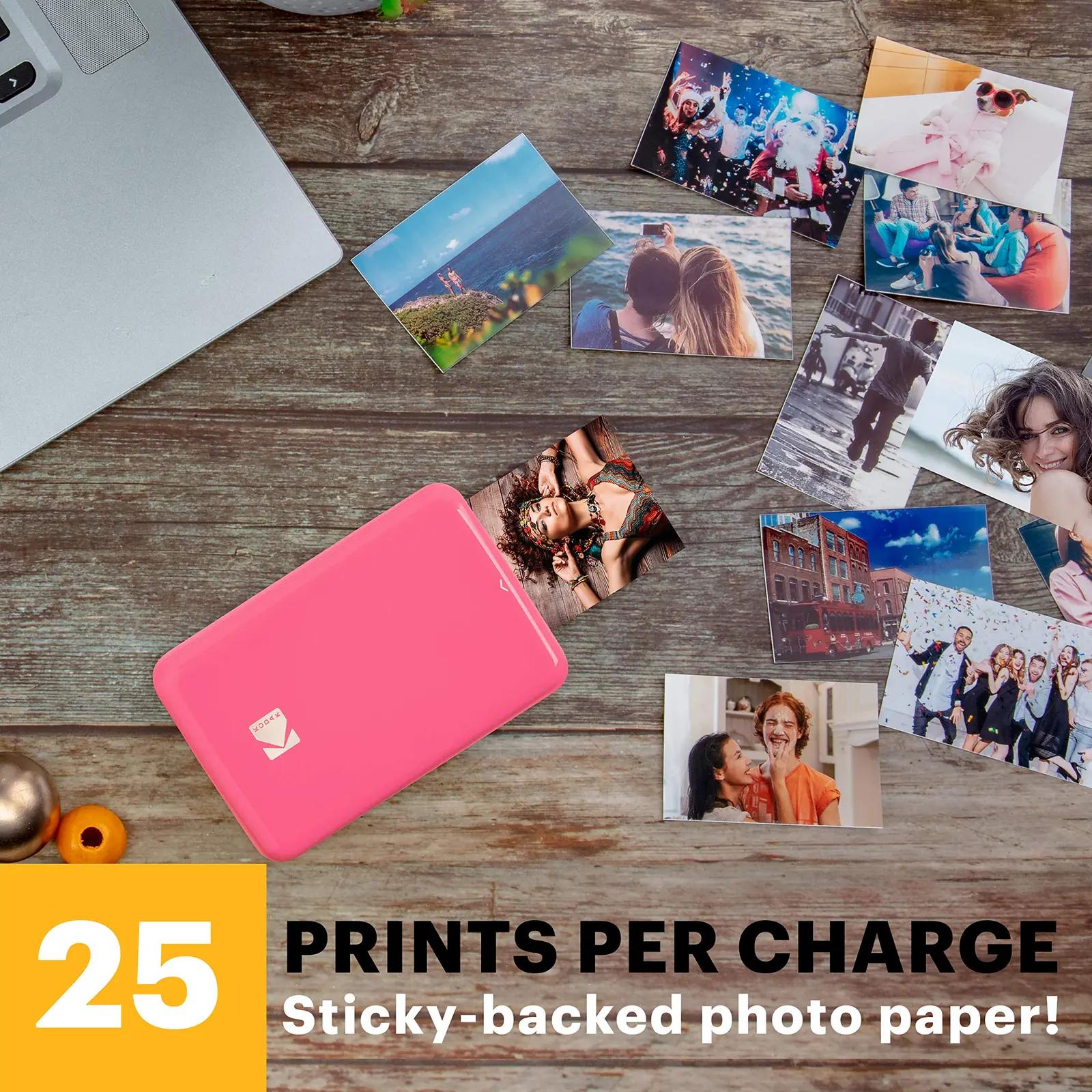 KODAK roosa kaasaskantav fotoprinter — kohe kleebitavad pildid – pilt 6