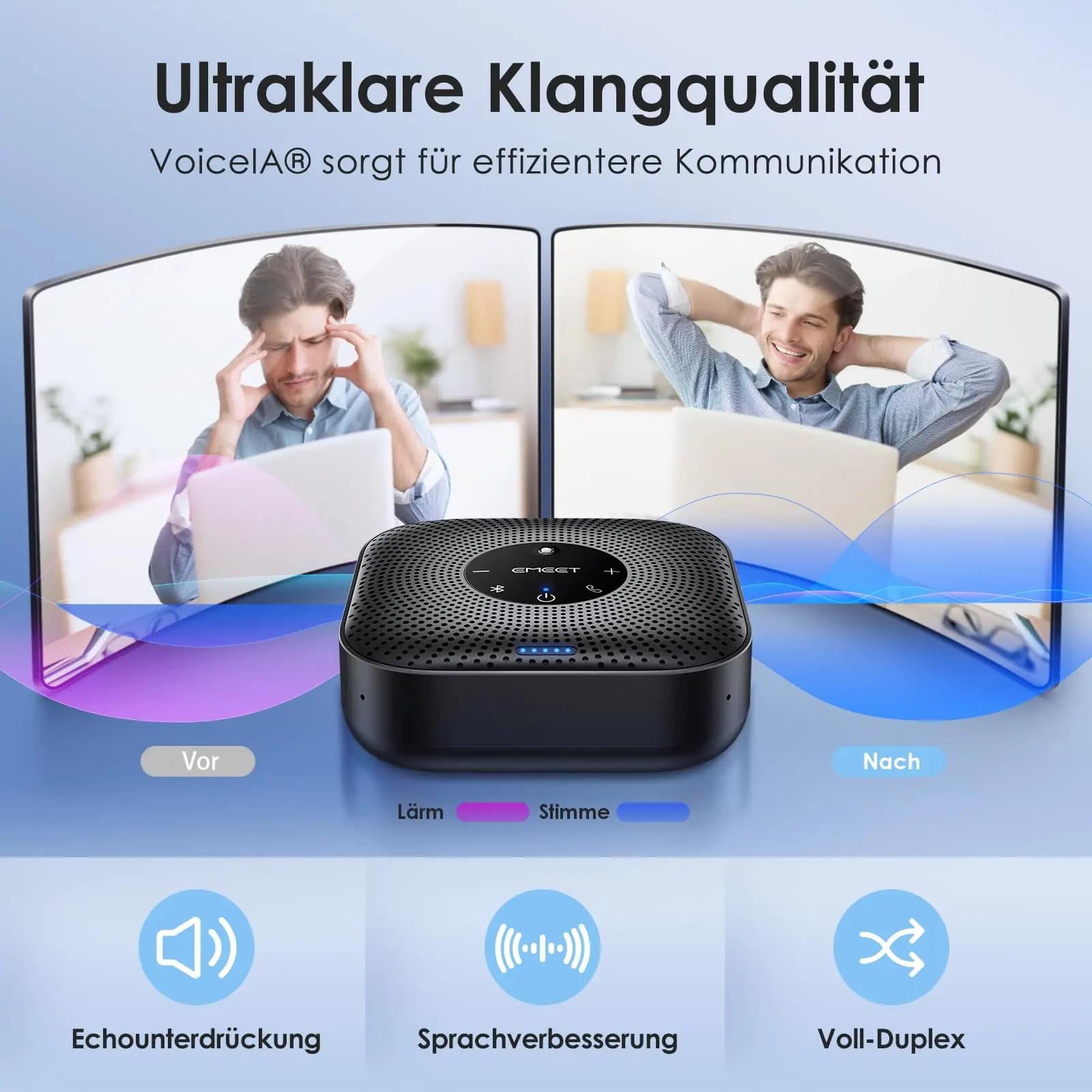 EMEET konverentsikõlar M0 PLUS — kompaktne ja selge heli – pakend ja tarvikud