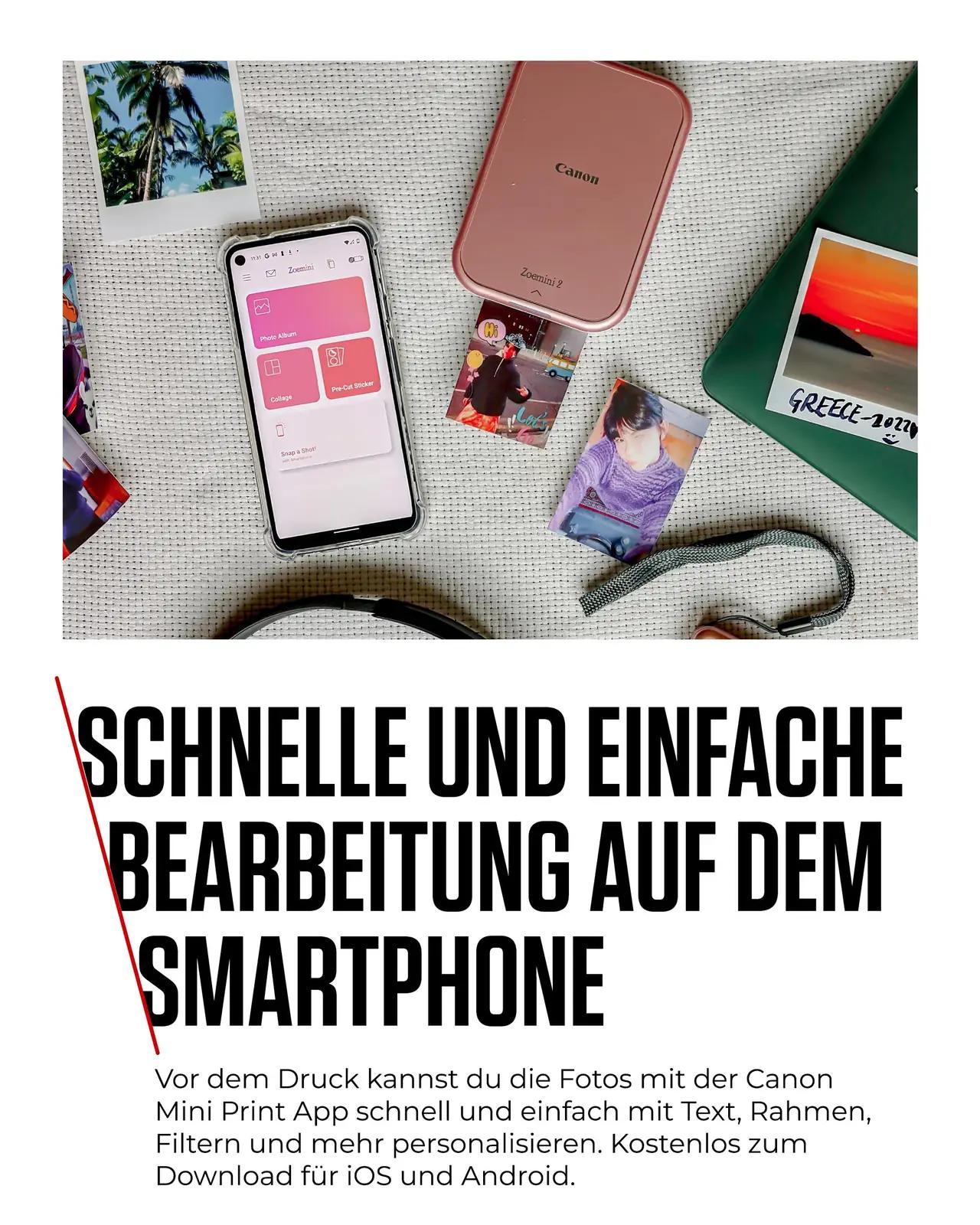 Canon kompaktne kaasaskantav fotoprinter — ideaalne kink – kasutusnäide