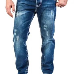Rock Creek RC-2056 sinised meeste teksad, sirge lõige, 34W/32L