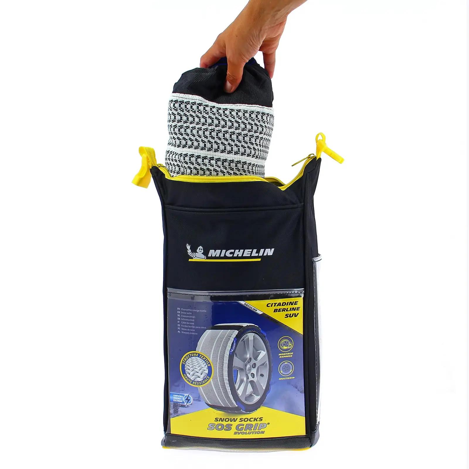 MICHELIN tekstiililised lumisokid EVO5 — lihtne paigaldus – lisavaade