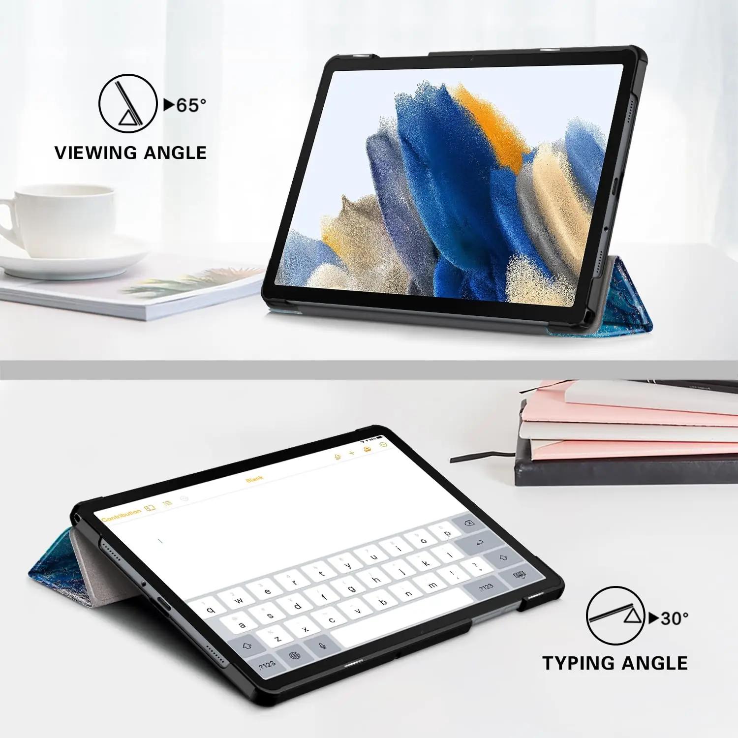 TOPCASE kaitsev kunstnahkümbris Samsung Tab A9 Plus — õhuke ja – lisavaade