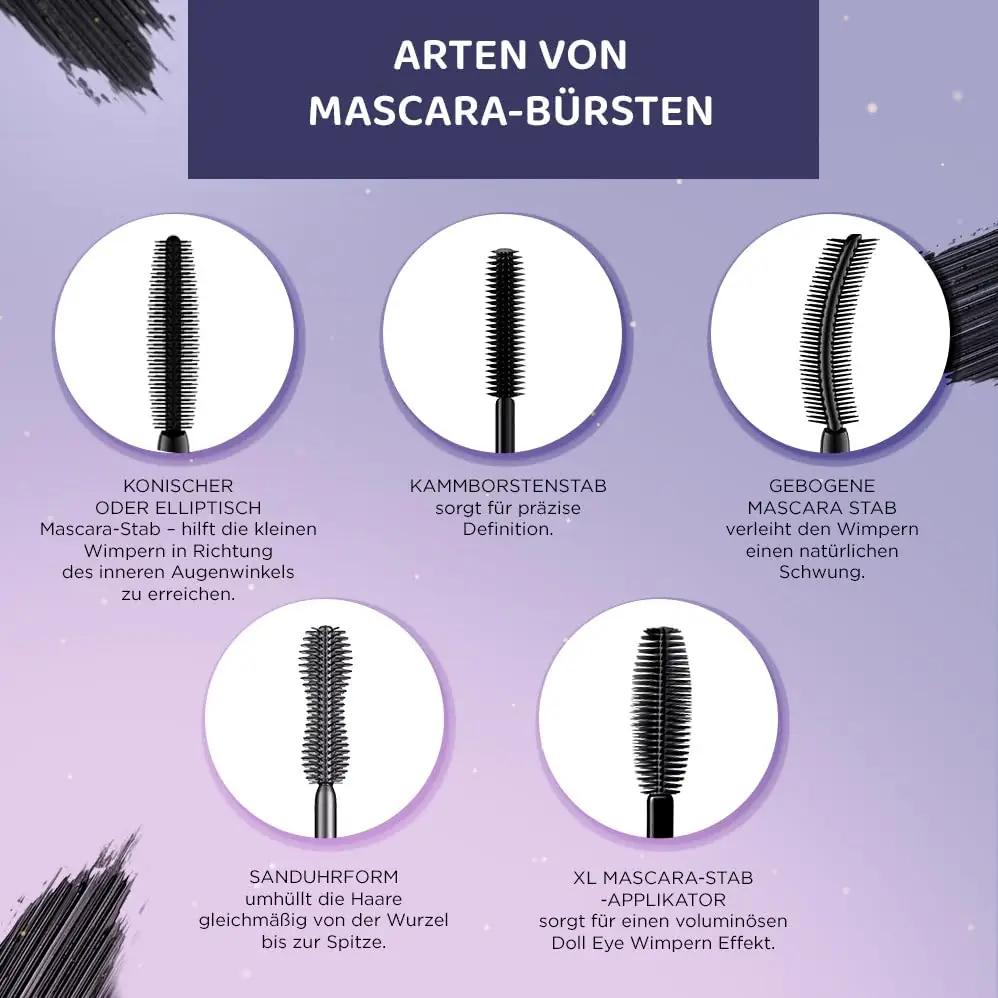 EVELINE COSMETICS ripsmetušš – õhuke pintsel, pikkus ja eraldus – lisavaade