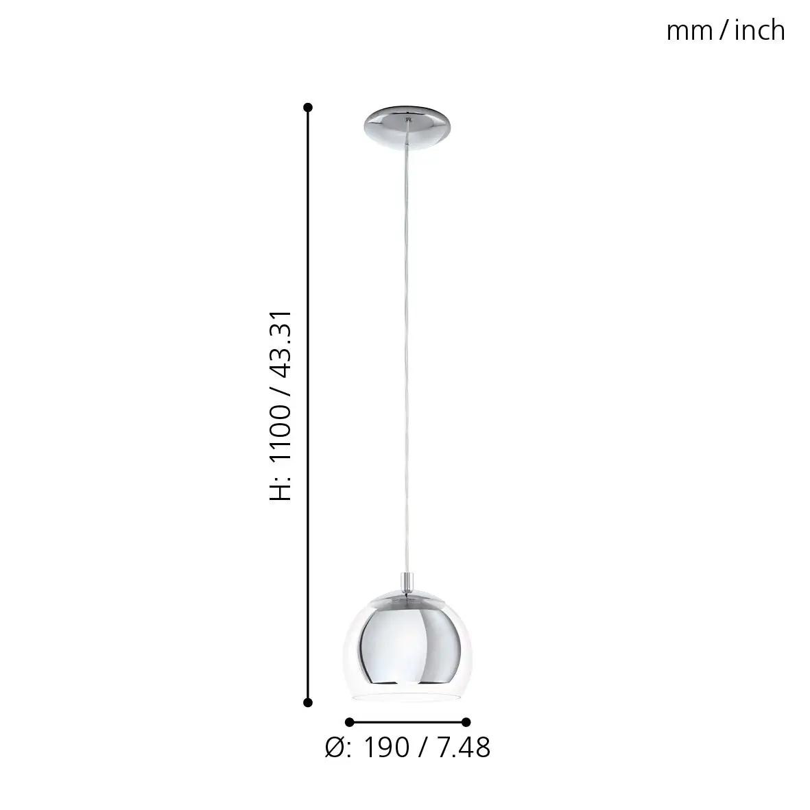 EGLO metallist romantiline ripatslampe Rocamar – lisavaade