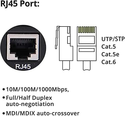 10Gtek metallist Gigabit meediakonverter 20 km dual SC – pakend ja tarvikud