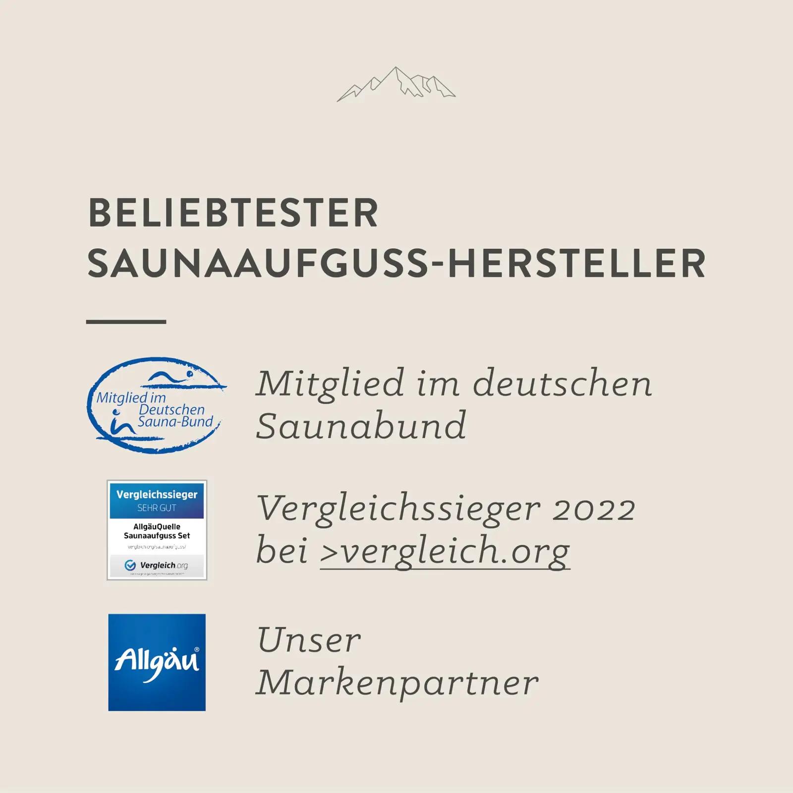 AllgäuQuelle Naturprodukte bio saunarituaali komplekt – pakend ja tarvikud