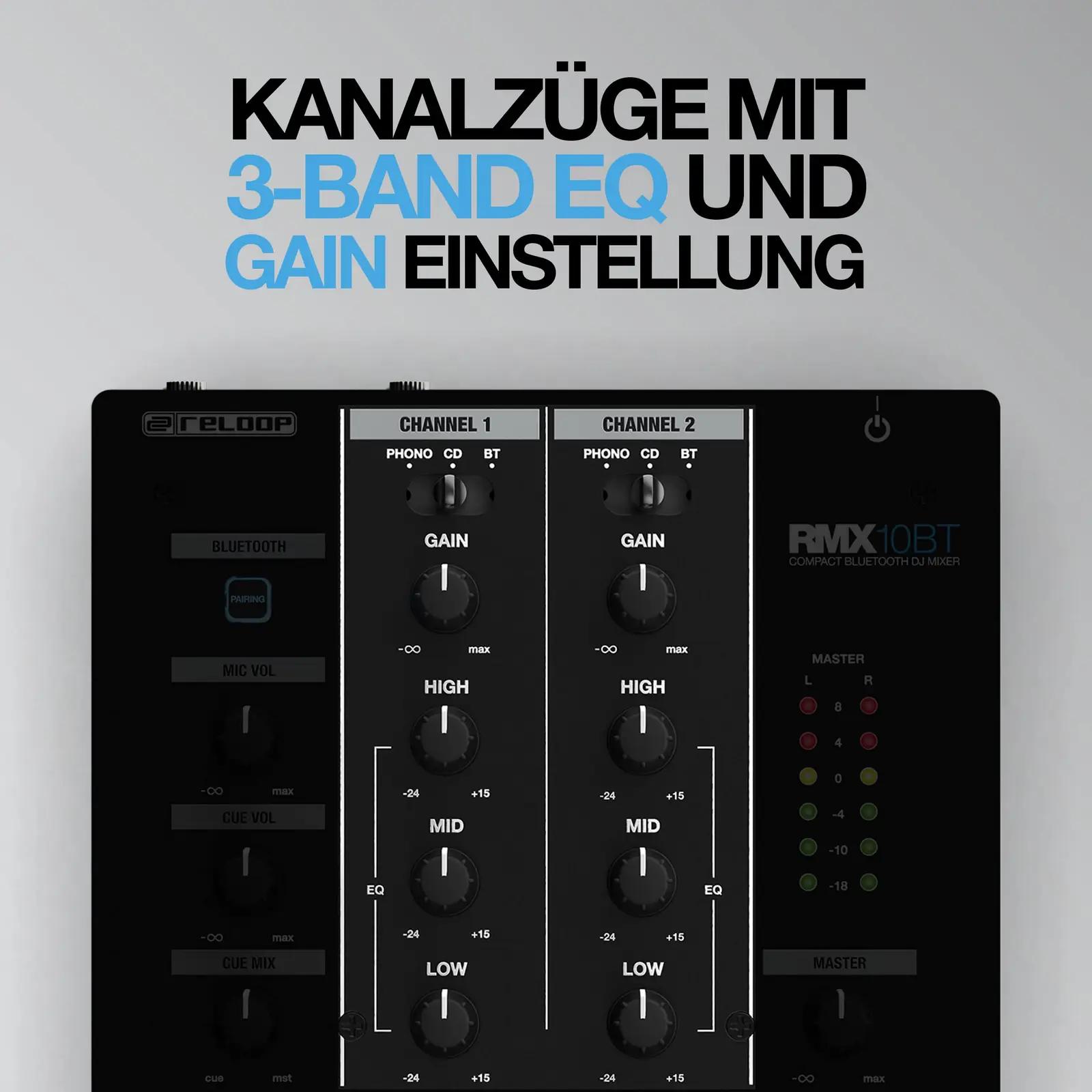 Reloop kahekanaliline Bluetooth DJ-mixer — kompaktne ja – pilt 7