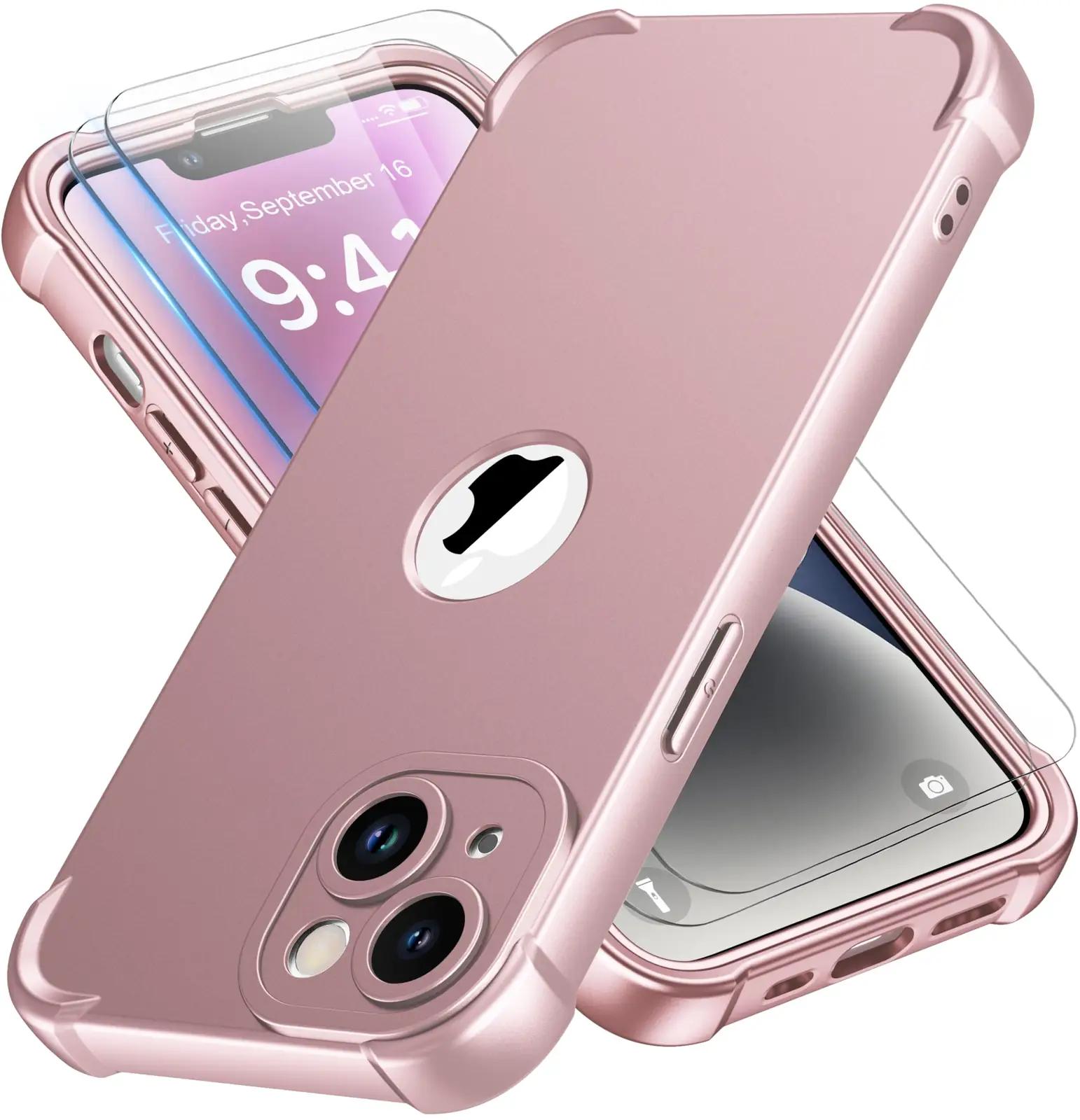 ORETECH roosakuldne silikoonkaitse iPhone 14 jaoks