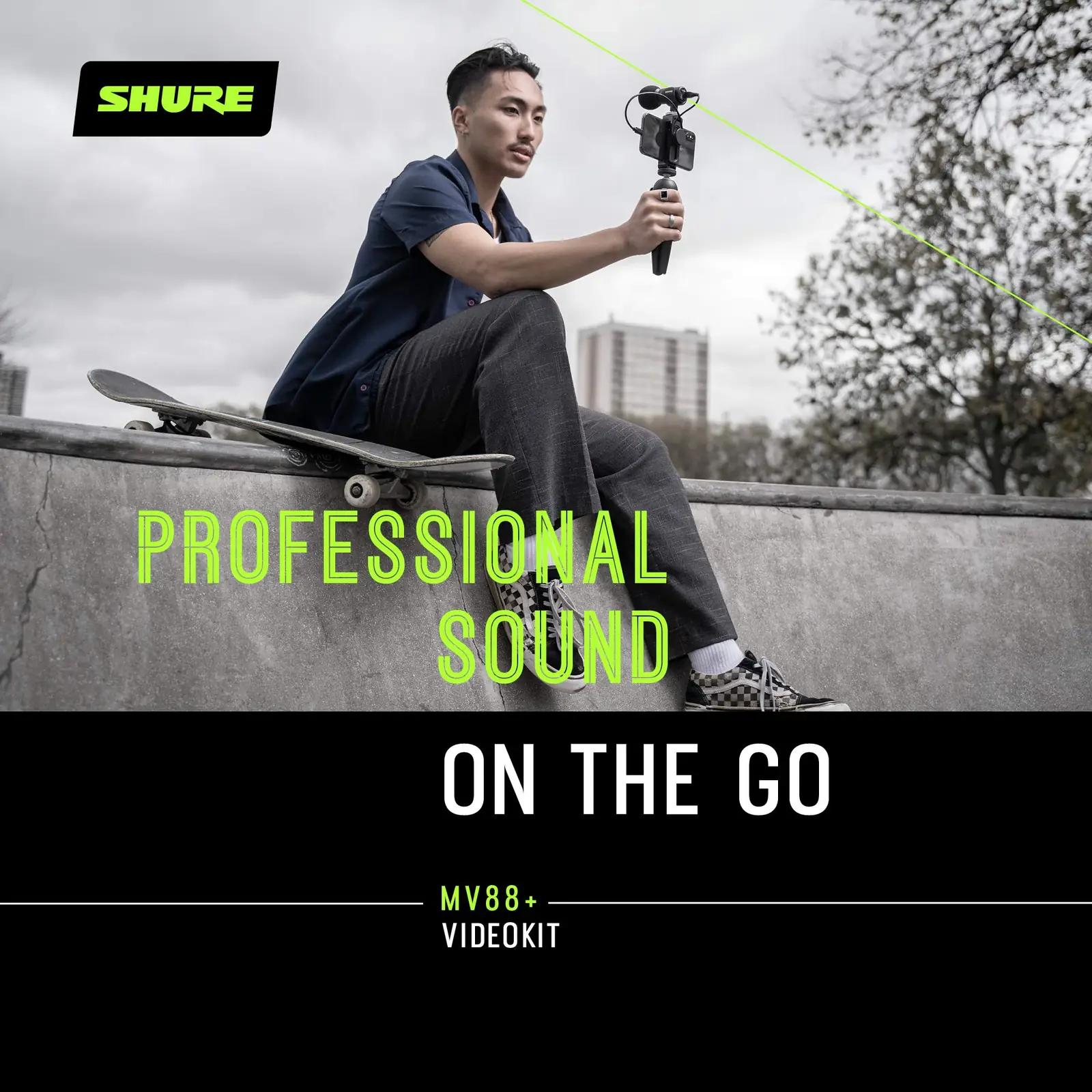 Shure kvaliteetne MV88+ mikrofoni video- ja streaming-kit – lisavaade