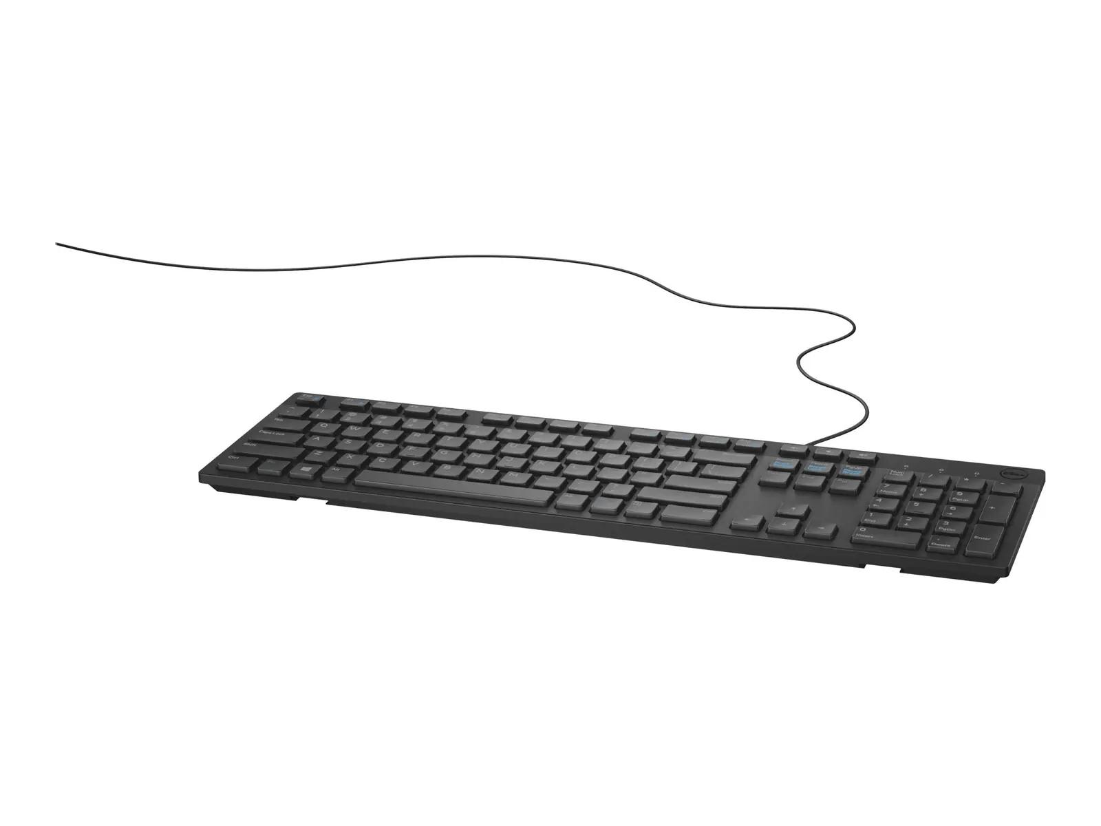 Dell stiilne must USB-klaviatuur töölauaks ja kingituseks – pakend ja tarvikud
