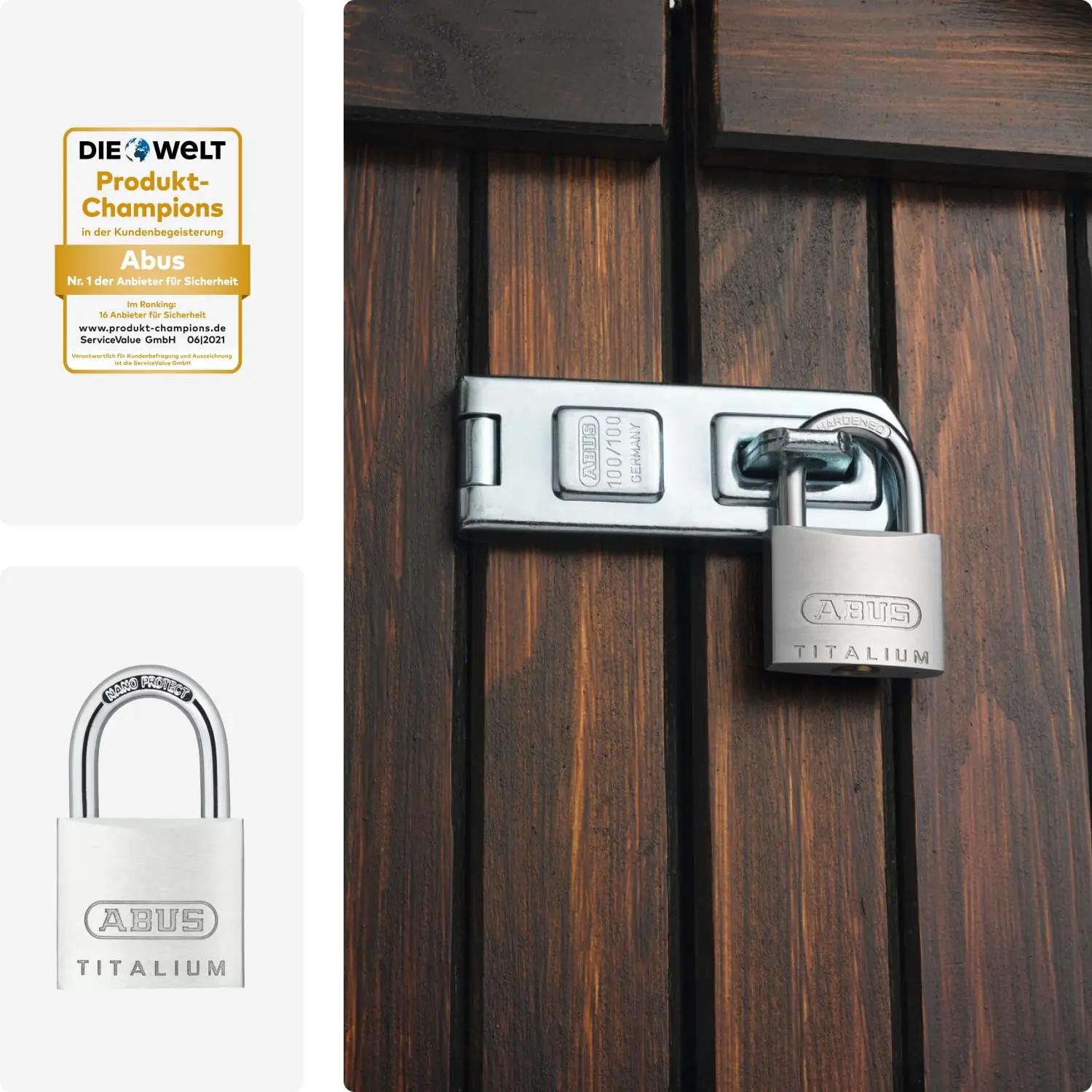ABUS Titalium 4-osaline kaitsev ripats charm — kergest – pilt 6