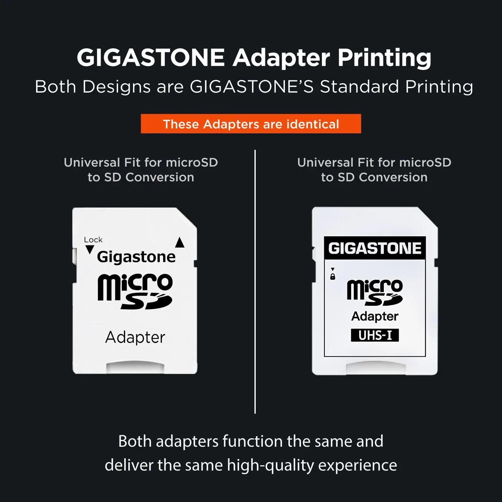 Gigastone 256GB MicroSDXC — kiire salvestus 4K kaameratele – pakend ja tarvikud