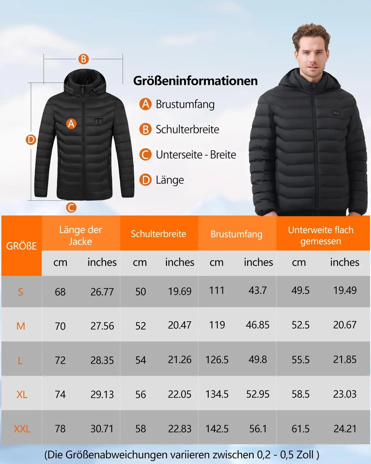Mincoo soojendusega softshell-jope meestele – USB aku – pilt 7