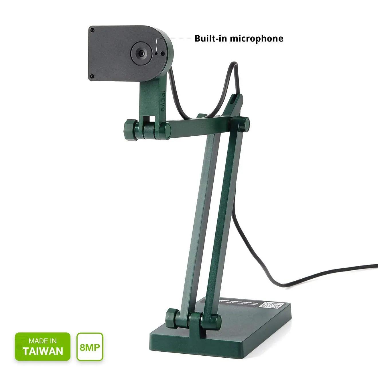 Ipevo dokumendikaamera V4K 8MP — terav materjalivaatlus ja – lisavaade