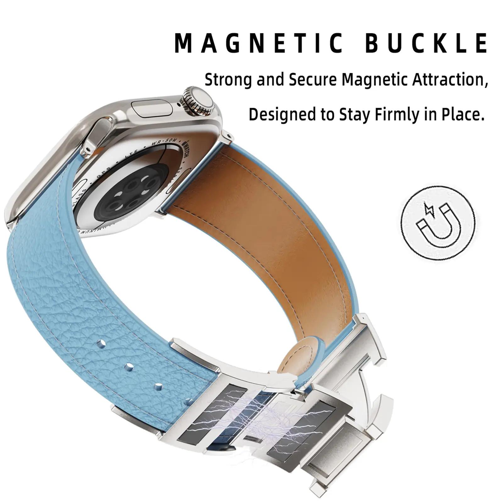 Tekvon nahast magnetrandmepael Apple Watchile — elegantne ja – pakend ja tarvikud