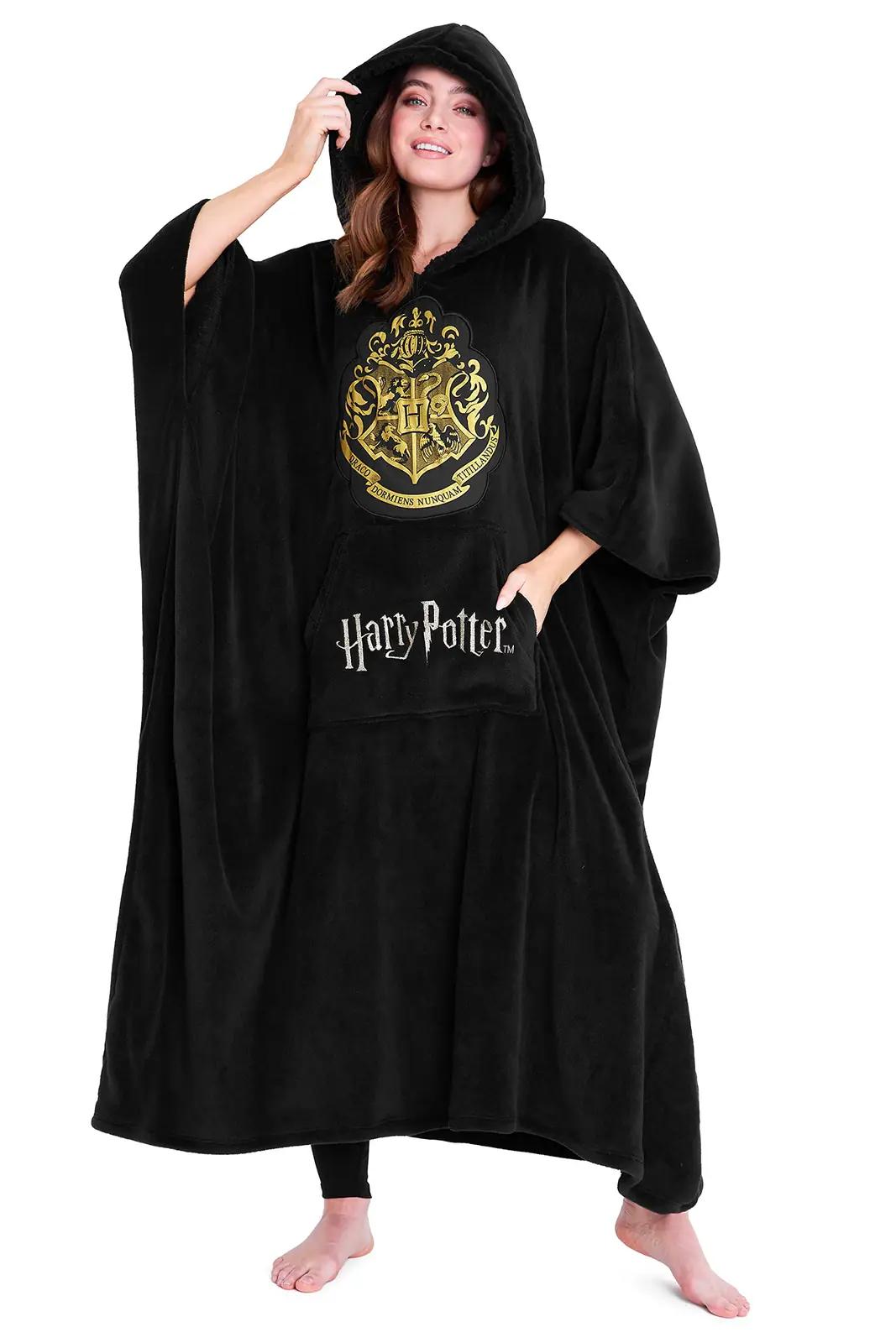Harry Potter pehme oversized fliisist kapuutsiga tekk